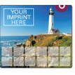 Stock Art Background Hard Surface Calendar Mouse Pads - Lighthouse